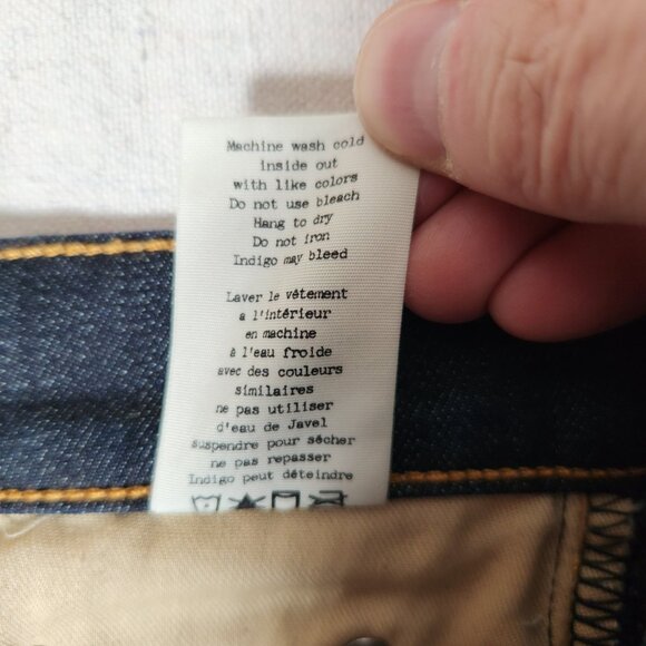 Rag & Bone Beverlys Dre Blue Jeans Womens Label Size 27 Denim Pants Normcore - Picture 15 of 16